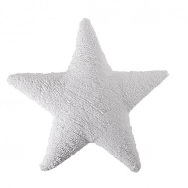 cojin lavable estrella blanca de lorena canals