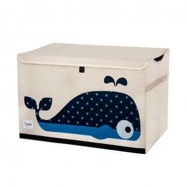 arcon para juguetes con tapa ballena 3 sprouts