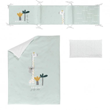 set nordico y protector cuna koala