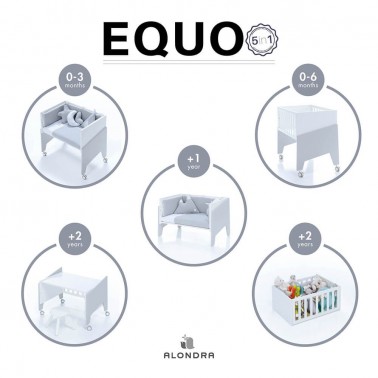 Minicuna colecho Equo Blanco Alondra