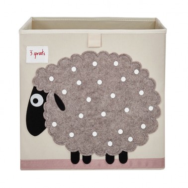 cubo almacenaje infantil oveja 3 sprouts