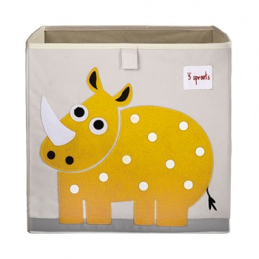 cubo almacenaje infantil rinoceronte 3 sprouts