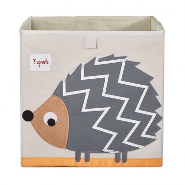 cubo almacenaje infantil erizo 3 sprouts