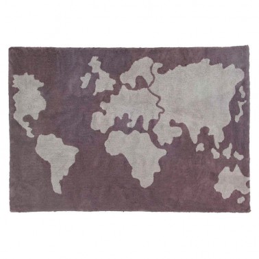 alfombra lavable mapa mundi lorena canals