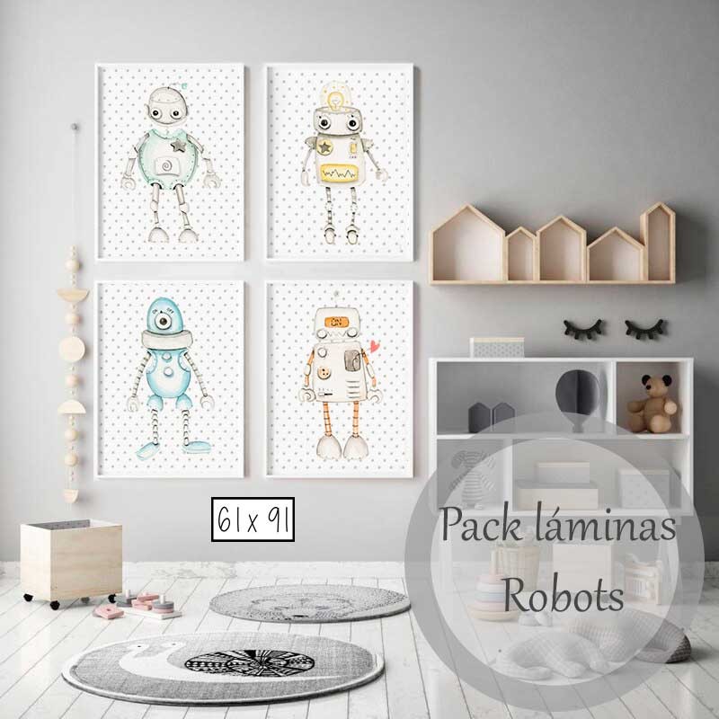 Pack Laminas Robots