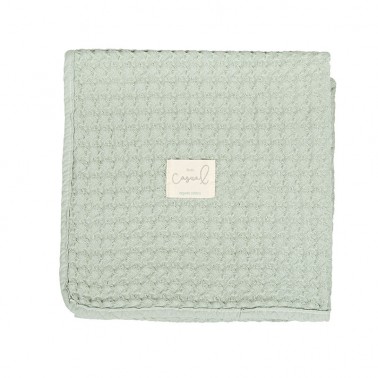 Manta crochet Verde