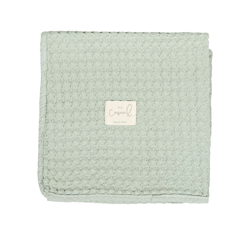 Manta crochet Verde