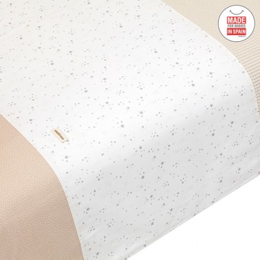 Funda nordica y protector cuna Sky Beige