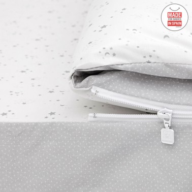 ▷ nórdico para cuna gris Cambrass - Bebeydecoracion