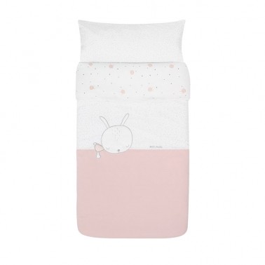 Funda nordica cuna Sleepy Rosa