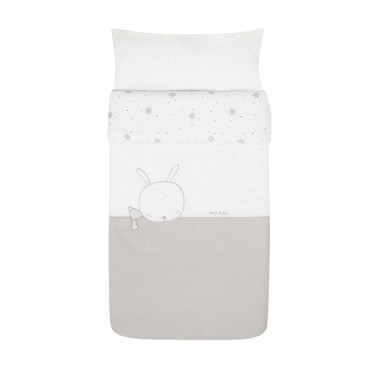 Funda nordica cuna Sleepy Gris