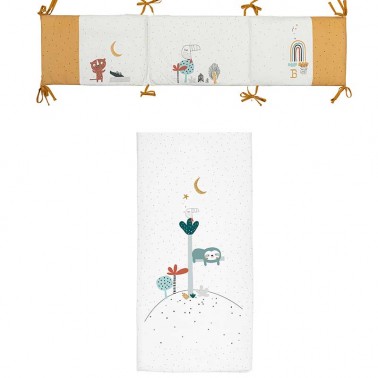 Colcha reversible con protector Jungla