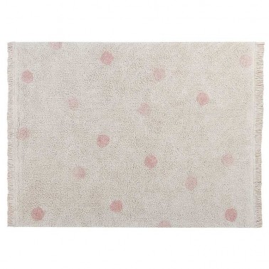 Alfombra lavable Hippy Dots Natural-Vintage Nude