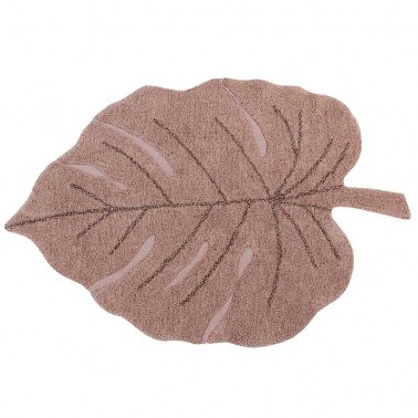 ▷ Alfombra lavable Monstera Vintage Nude- Bebeydecoracion