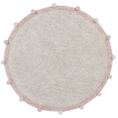 Alfombra lavable Bubbly Natural-Vintage Nude