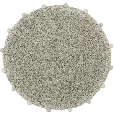 Alfombra lavable Bubbly Olive-Natural