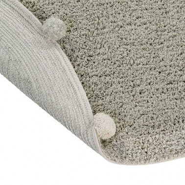 Alfombra lavable Bubbly Olive-Natural