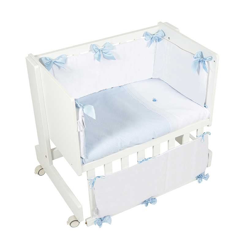 ▷ Vestidura minicuna colecho Venecia Azul Bimbidreams - Bebeydecoracion