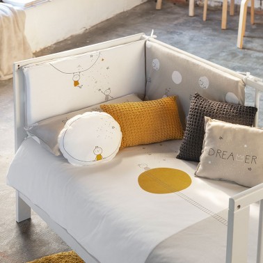 Protector Cuna Dreamer Gris ambiente