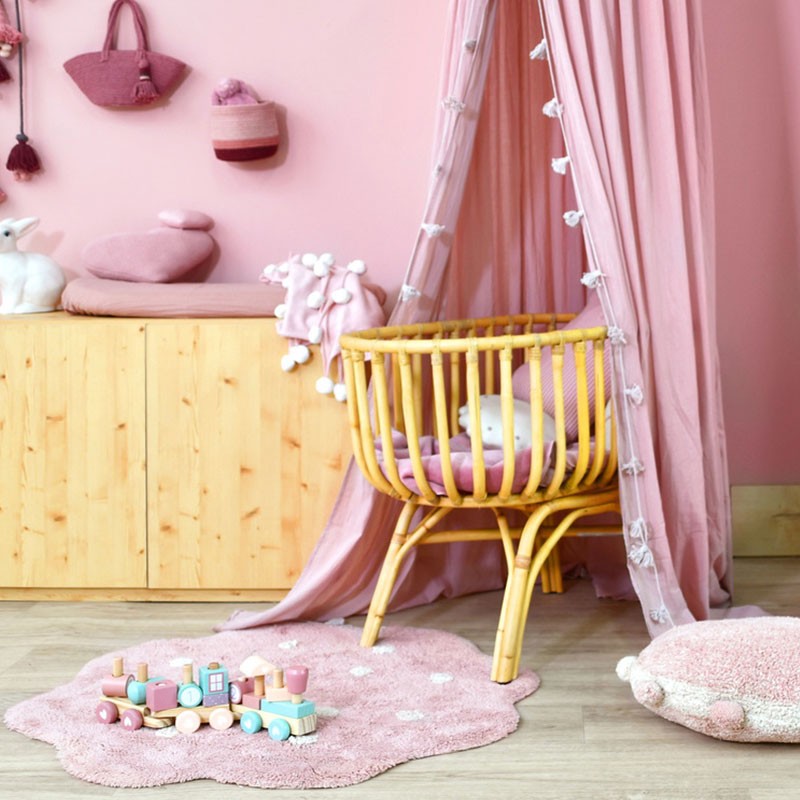 ▷ Alfombra infantil lavable Galleta Rosa Lorena Canals