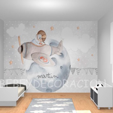Mural Cuco y la luna