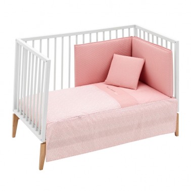 Pack colcha cuna Forest Rosa