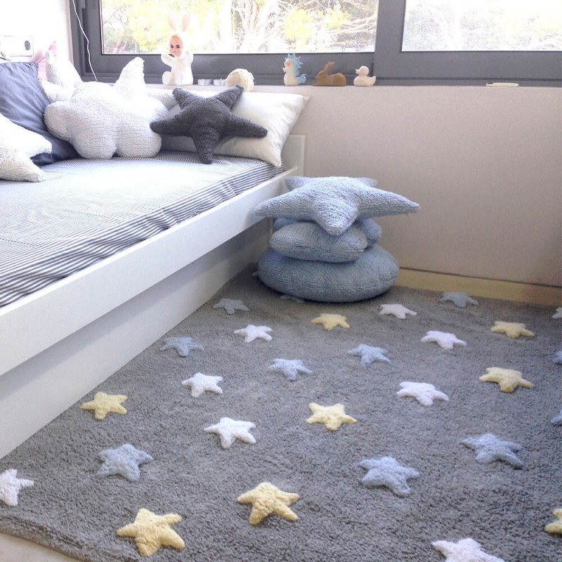 Alfombra Infantil Estrellas en Relieve