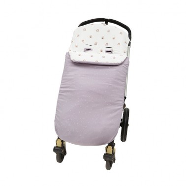 Saco silla bebe universal en color beige estampado en interior