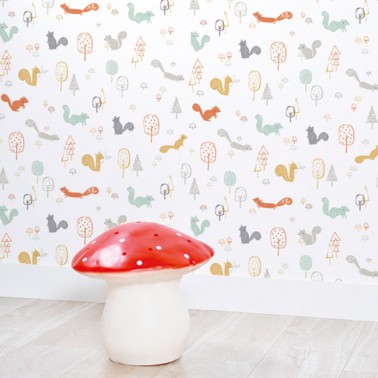 Papel pintado Woodland Ardillas