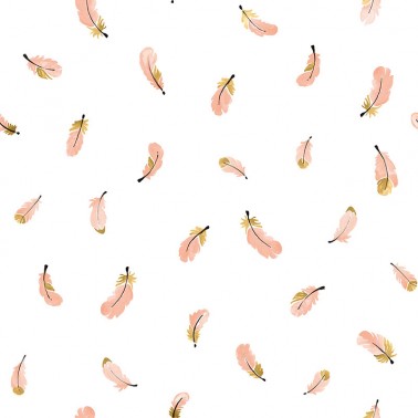 Papel pintado Gold Feathers