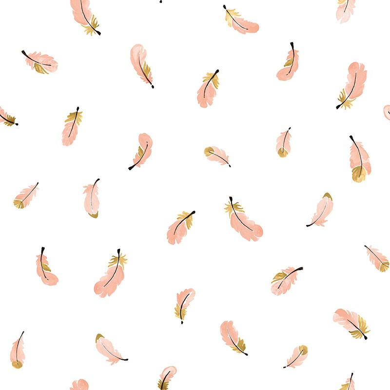 Papel pintado Gold Feathers