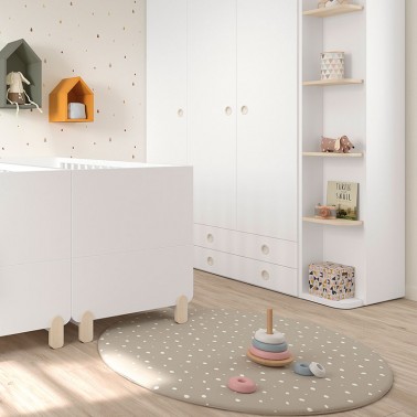 Alfombra Dots Caliza Ros Mini