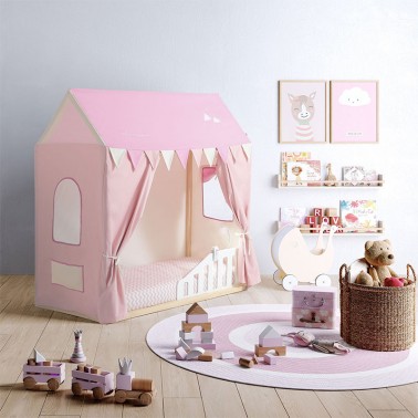Cama Casita Pink Camp Micuna