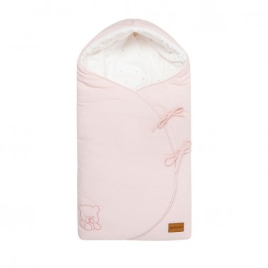 Saco capazo Moon Teddy Rosa