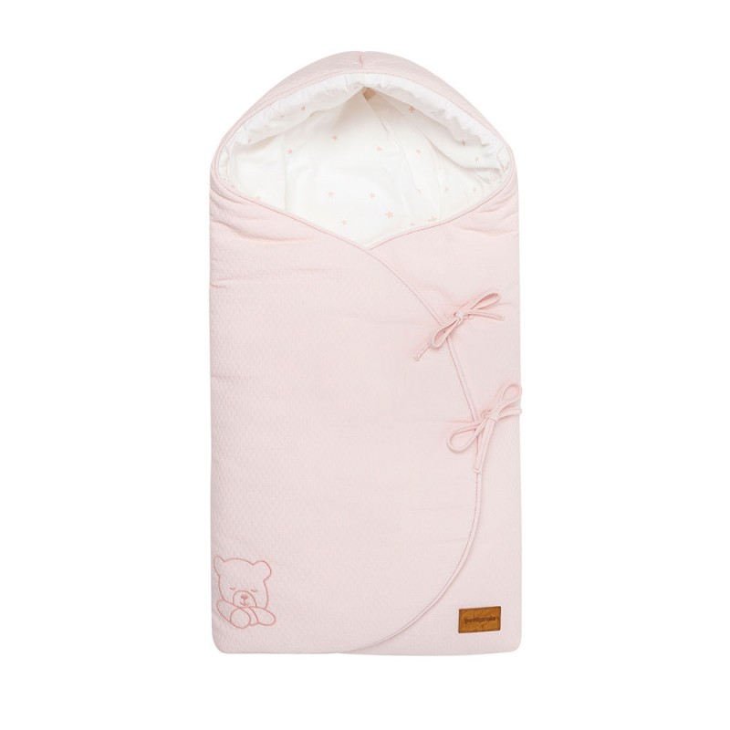 Saco capazo Moon Teddy Rosa