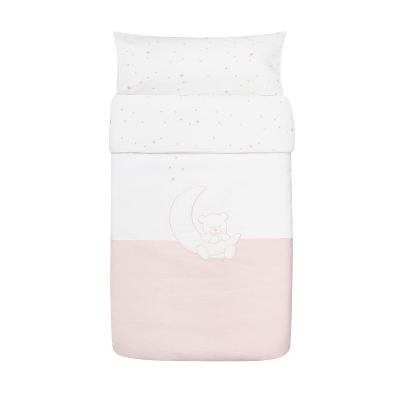 Saco nordico cuna Teddy Rosa