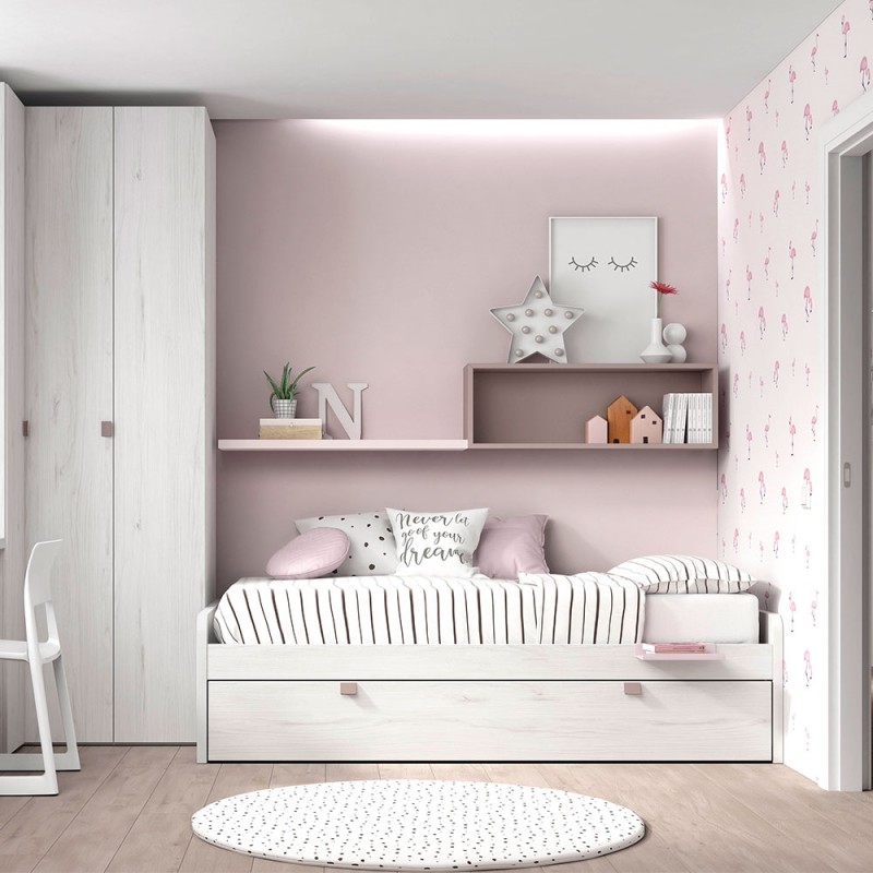 ▷ Cama nido con base Mood Ros Mobiliario - Bebeydecoracion