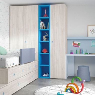 ▷ Armario de una puerta y seis cajones Muebles Ros - Bebeydecoracion