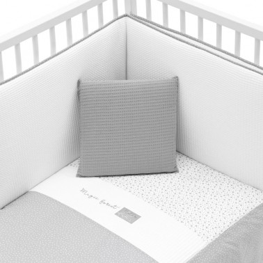 Pack colcha cuna Forest Gris