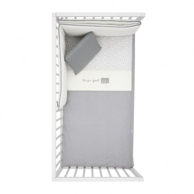 Pack colcha cuna Forest Gris