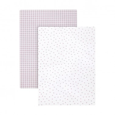 Pack sabanas bajeras Vichy10 Rosa