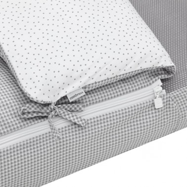 Saco cuna Vichy10 Gris