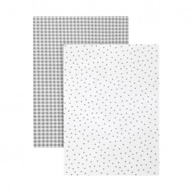 Pack sabanas bajeras Vichy10 Gris