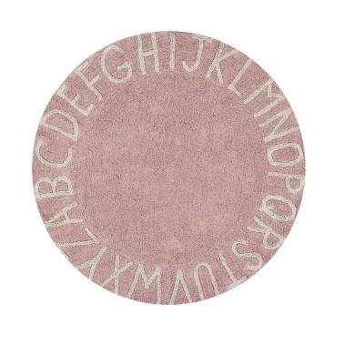 Alfombra lavable Round ABC Vintage Nude-Natural