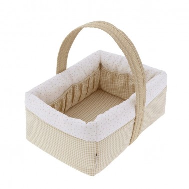 Cesta aseo Vichy10 Beige