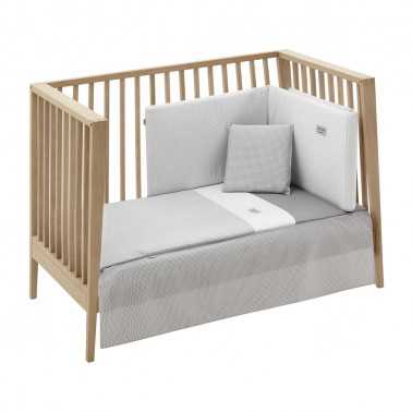 Colcha y protector Vichy10 Gris