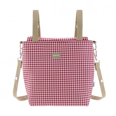 Bolso talega Vichy Rojo