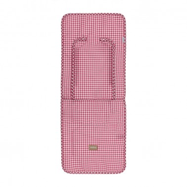 Colchoneta silla Universal Vichy Rojo