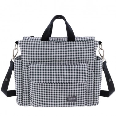 Bolso maternal Pack Vichy Negro
