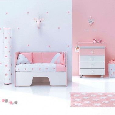 ▷ Colecho Rosa de Alondra - Bebeydecoracion